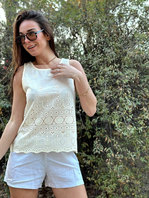 Musculosa Malatya bordada (ru113)