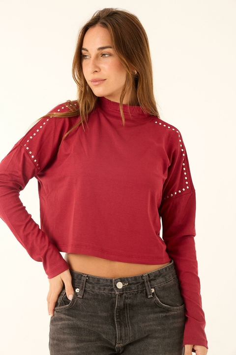 Media polera logan con tachas - comprar online