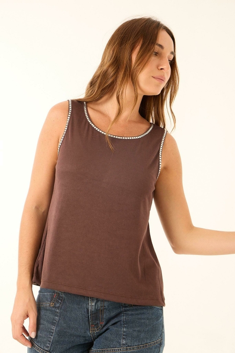 Musculosa savi morley con tachas - comprar online
