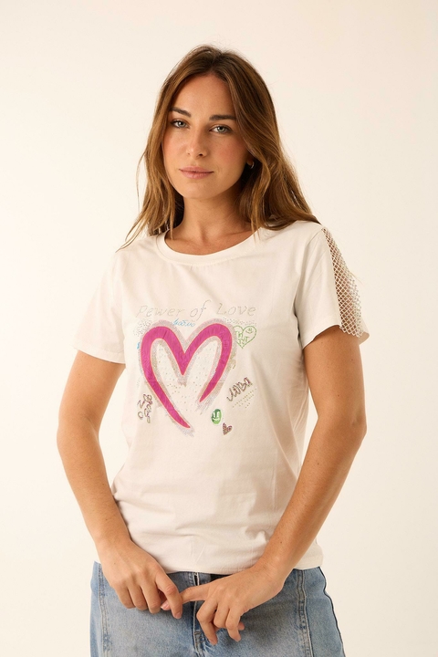 Remera POWER OF LOVE (ru35639) - comprar online