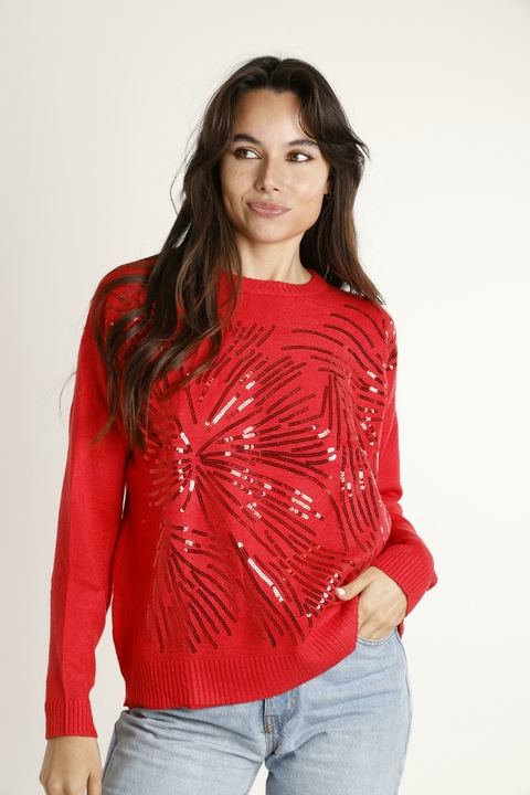 Sweater BASTET c/lentejuelas (rul676) - comprar online