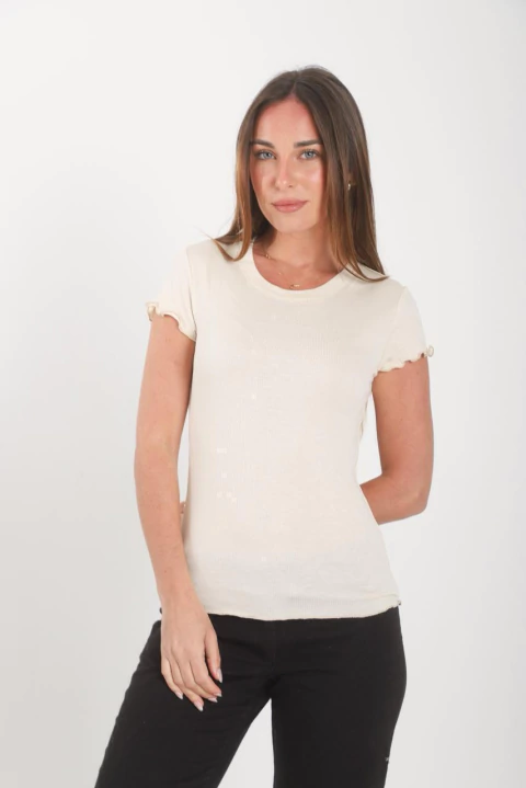 Remera Esther morley con voladitos - comprar online
