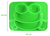 PLATO DE SILICONA YUMMY - VERDE - tienda online