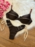 BIQUINI ACQUARY - MARROM COM OFF WHITE - comprar online