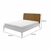 Cama Queen em Madeira na cor Nozes -Tok&Stok (4290) - IT HOME Curadoria de Móveis