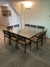 Mesa de Jantar 1,90 x 1,90m com Base em Madeira e Tampo de Vidro - Tetum (0371) - IT HOME Curadoria de Móveis