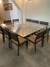 Mesa de Jantar 1,90 x 1,90m com Base em Madeira e Tampo de Vidro - Tetum (0371)