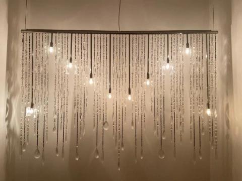 Luminaria Modelo "Fios" 1,30m - Scatto Lampadário (1955)