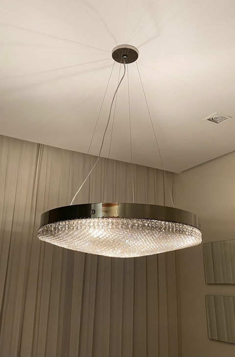Pendente 60cm de diâmetro Modelo "Tarantella" em Cristais - Scatto