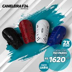 Caneleira de Futebol F24 Infantil - CX 150 PARES - comprar online