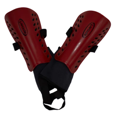 CANELEIRA DE FUTEBOL F11 COM TORNOZELEIRA ADULTO VERMELHA - loja online