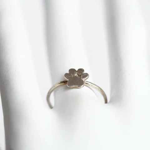ANILLO PLATA HUELLITA PERRO (NR4130)