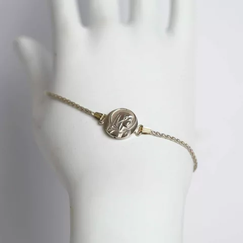 PULSERA PLATA Y ORO VIRGEN NINA (MRPVN)
