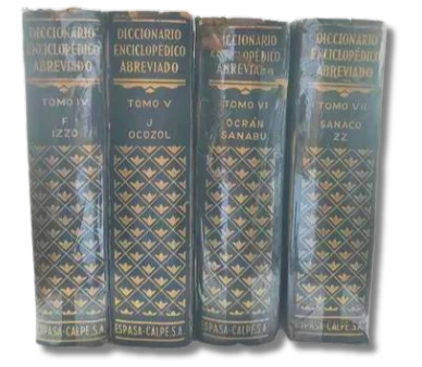 Pack x7 Tomos: Diccionario Enciclopédico Abreviado / Espasa Calpe (usado)