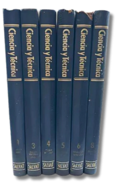 Pack x6 Tomo Enciclopedia Salvat Ciencia y Técnica (usado)