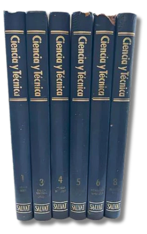 Pack x6 Tomo Enciclopedia Salvat Ciencia y Técnica (usado)