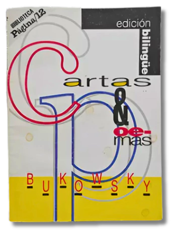 Cartas Y Poemas / Bukowski, Edición Bilingüe, Página 12 (usado)