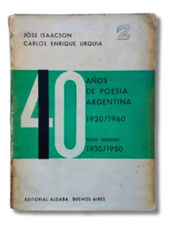 Pack x3: 40 Años de Poesía Tomo 1, 2 y 3 / Carlos Enrique Urquia y Jose Isaacson (usado) - comprar online