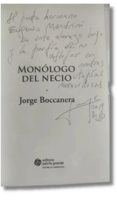 Monólogo Del Necio / Jorge Boccanera (usado) - comprar online