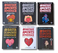 Pack de libros x6: #Basta de amores / El pela Gonzalo Romero
