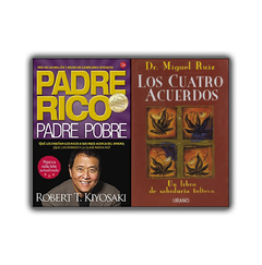 Pack Libros X2 - Padre Rico y Los Cuatro Acuerdos