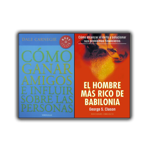 Pack Libros X2 - Cómo Ganar Amigos + El hombre más Rico de Babilonia