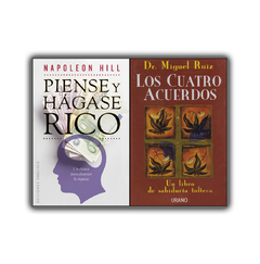 Pack Libros X2 - Piense y Hágase rico + Los Cuatro Acuerdos