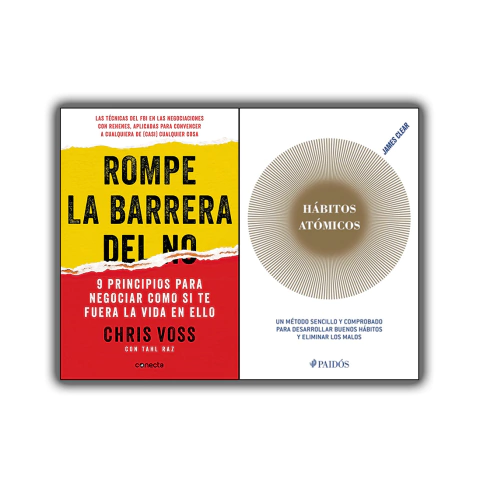 Pack x2 - Rompe la barrera del no + Habitos atomicos