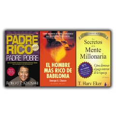 Pack Libros X3 - Padre Rico Babilonia Secreto Mente Millonaria