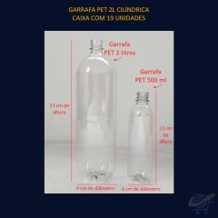 Garrafa PET 2 Litros Cilíndrica - CAIXA COM 18 UNIDADES - comprar online