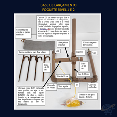 Base de Lançamento de Foguete do Nível 1 e 2 - MONTADA - Universo OBA - Produtos de astronomia e astronáutica