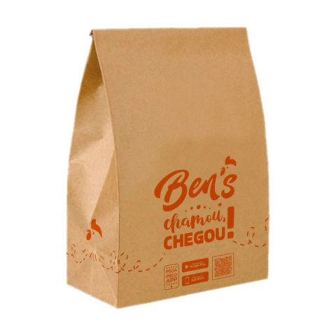 EXCLUSIVO FRANQUEADOS - BEN'S Saco Kraft M K2 - 100 unidades