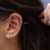 Imagem do Piercing Prata Argola Fina 17 Microzircônias (8 mm) Nariz ou Hélix