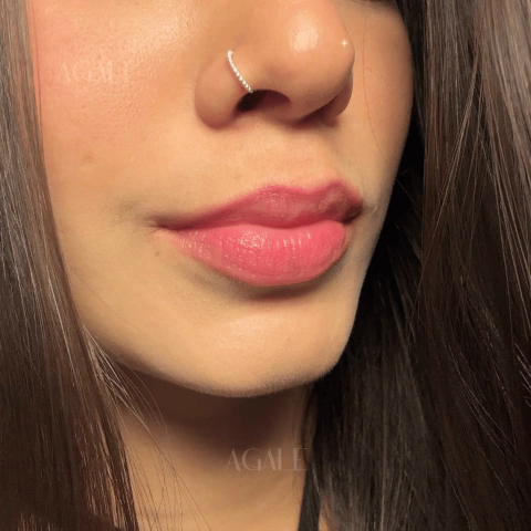 Piercing de Prata 925 Argola Micro Bolinhas Nariz 8 mm - comprar online