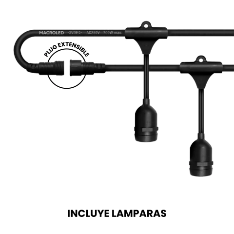 GUIRNALDA PREMIUM IP65 (LAMPARAS INCLUIDAS) - MACROLED