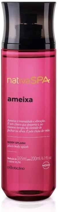 Body Splash Nativa Spa Ameixa Des. Colônia O Boticário 200ml