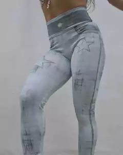 LEGGING FAKE JEANS ESVERDEADO STAR - loja online
