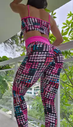 CONJUNTO TOP TEIA ESCAMA COLORIDA - comprar online