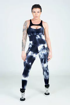 Macacão Fitness Stormy Sky Tie Dye