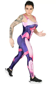 Macacão Fitness Dynamite Robo Rose