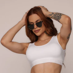 TOP FIT BRANCO COM ELÁSTICO na internet