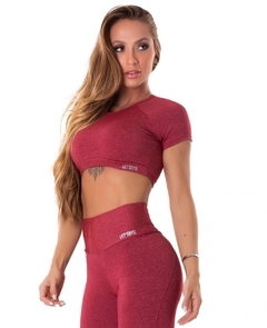 CROPPED LET'SGYM MANGA CURTA MOVE AND SLAY