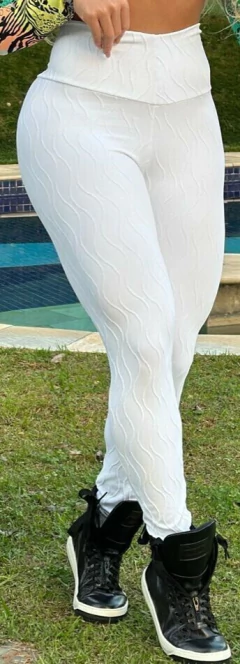 LEGGING JACQUARD BRANCA EXCLUSIVO