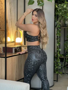 CONJUNTO ELEGANCE ONÇA GLOSS EXCLUSIVO - MB Musa Fitness