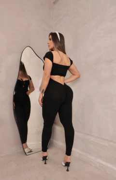 MACACÃO ELEGANCE LUREX SHINE BLACK EXCLUSIVO - buy online