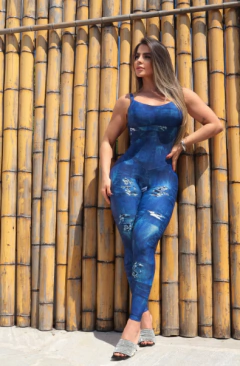 MACACÃO ELEGANCE JEANS BLUE EXCLUSIVO