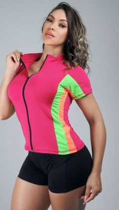 BLUSA COM ZÍPER E GOLINHA ESCOLHA SUA COR EXCLUSIVO