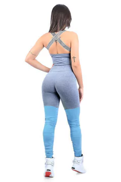 Legging Yoga Mescla azul bebê Dynamite - comprar online