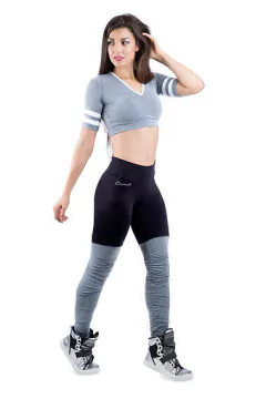 Legging Yoga Mescla Preto Dynamite - MB Musa Fitness