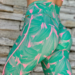 LEGGING RECORTE EMPINA BUMBUM FOLHAGEM COMPOSÊ VERDE EXCLUSIVA na internet